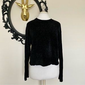 Z Supply Black Chenille Sweater